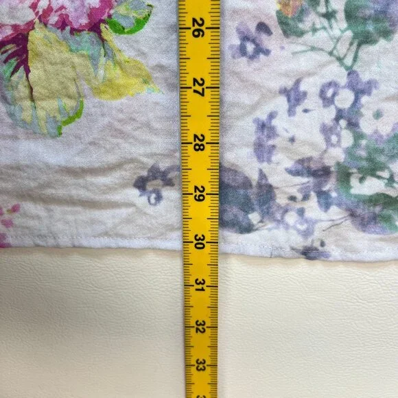 NWOT Coldwater Creek Floral Artful Embroidery Gauze Blouse Shirt Size 1X - Picture 15 of 16